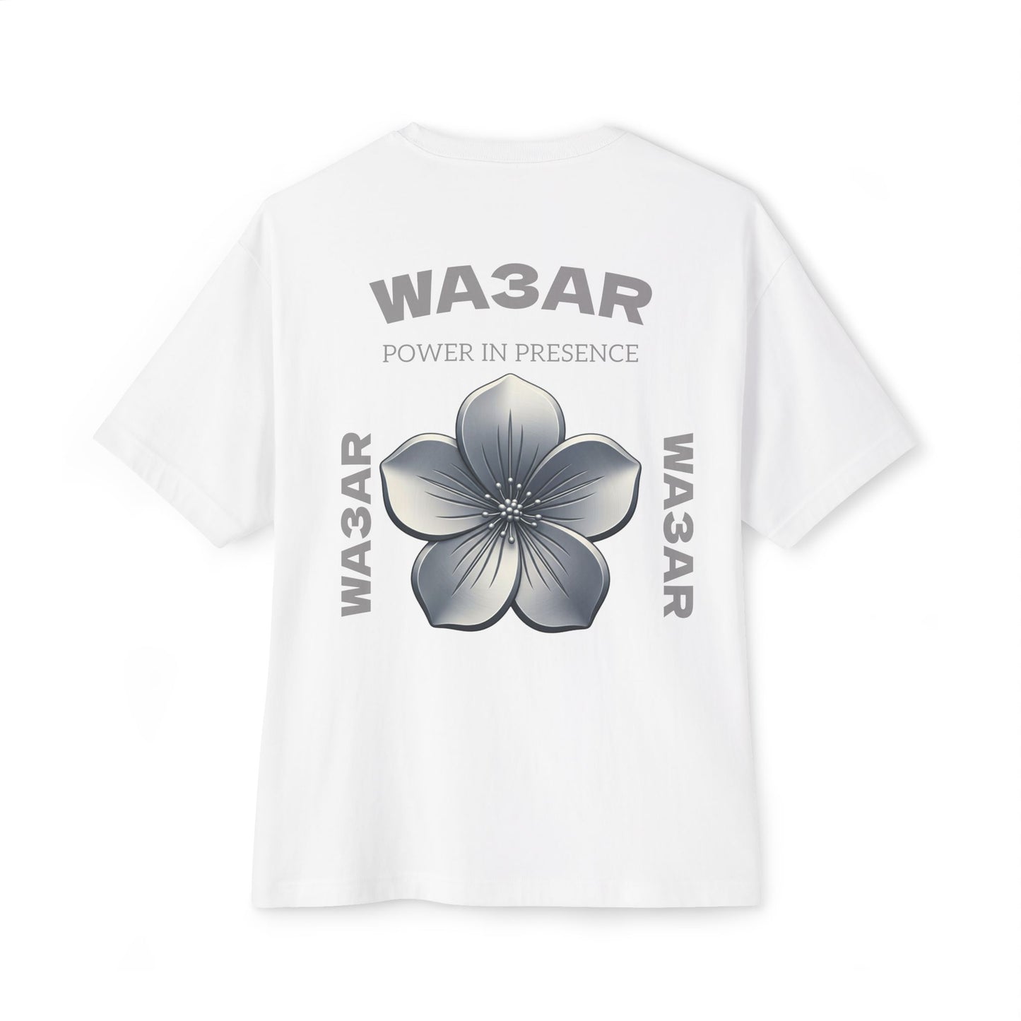 WA3AR Power In Presence Flower Tee | WHITE