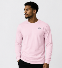 Arabic WA3ARLong Sleeve Tee Pink